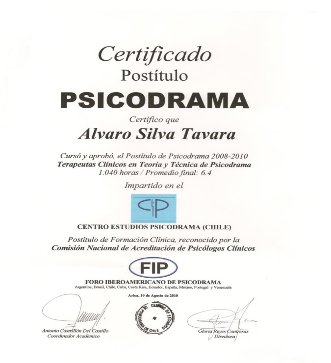 post titulo psicodrama Formación en Psicodrama