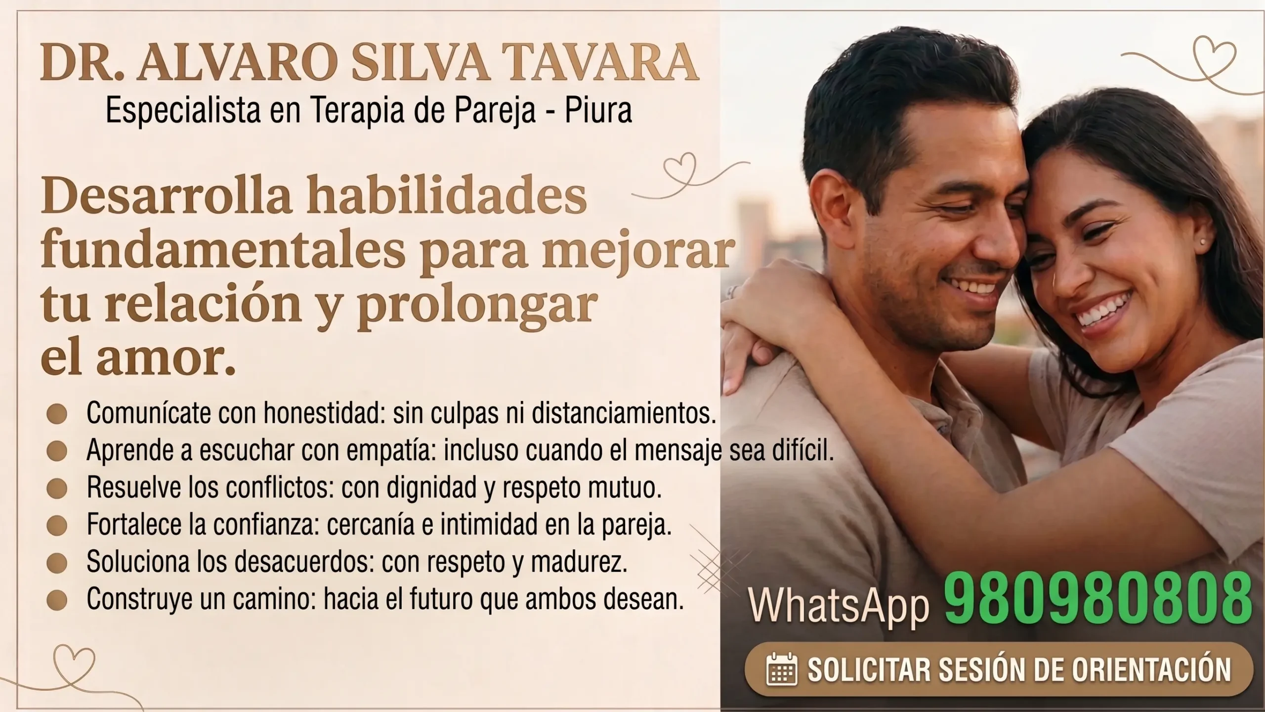 Soluciona los problemas de pareja en corto tiempo