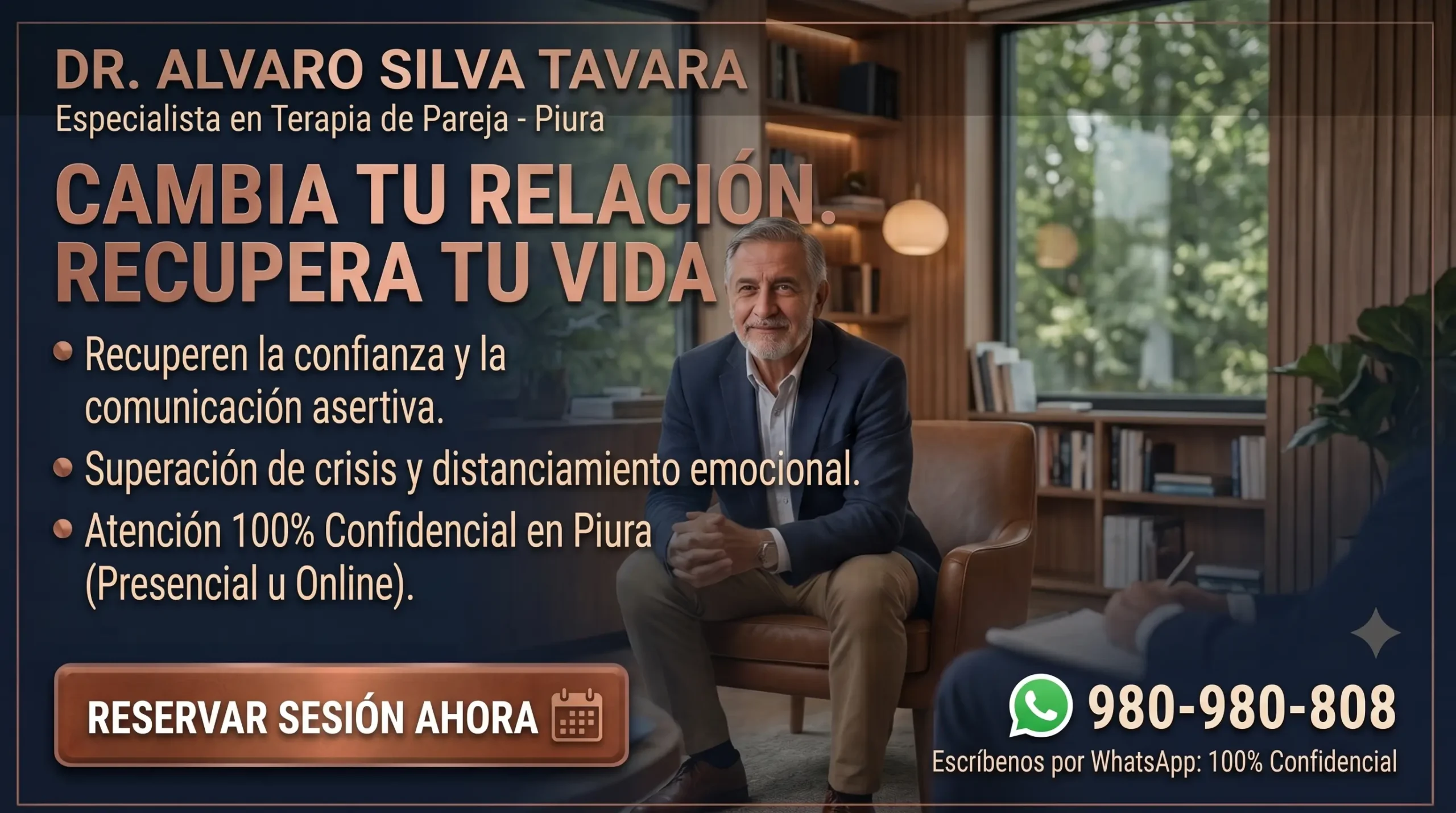 erapia de pareja y familia en Piura con el Dr. Alvaro Silva Tavara - Psicólogo especialista.